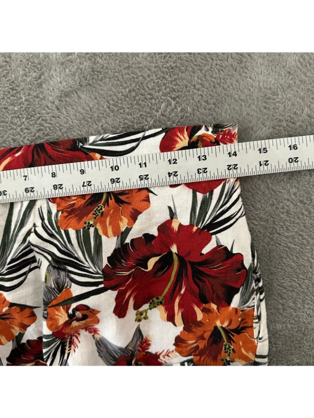 NWT Haven + Blair Linen Rayon Pull On Wide Leg Pants SMALL Tropical - Picture 5 of 6